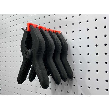 Triton Products 6 In. Single Rod 30 Degree Bend Steel Pegboard Hook for 1/8 In. and 1/4 In. Pegboard 3 Pack 613